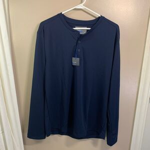 NWT Twillory Moisture Wicking Performance Henley Long Sleeve Shirt XL